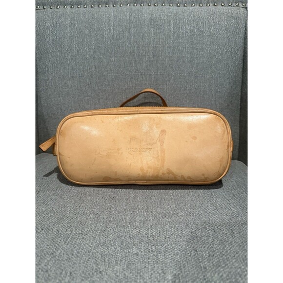 Dooney & Bourke Canvas/Leather Cabriolet Dome Satchel Bag  Taupe/Tan - Picture 5 of 16